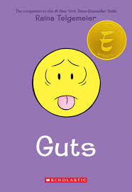 link to. book trailer for GUTS by Raina Telgemeier